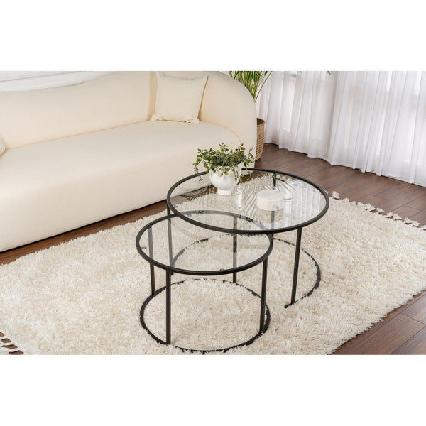 Stolić za kavu Aurum - 80, 60 - Black, Transparent-Vasdom.hr