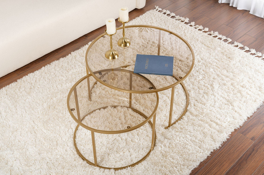 Stolić za kavu Aurum - 80, 60 - Gold, Bronze-Vasdom.hr