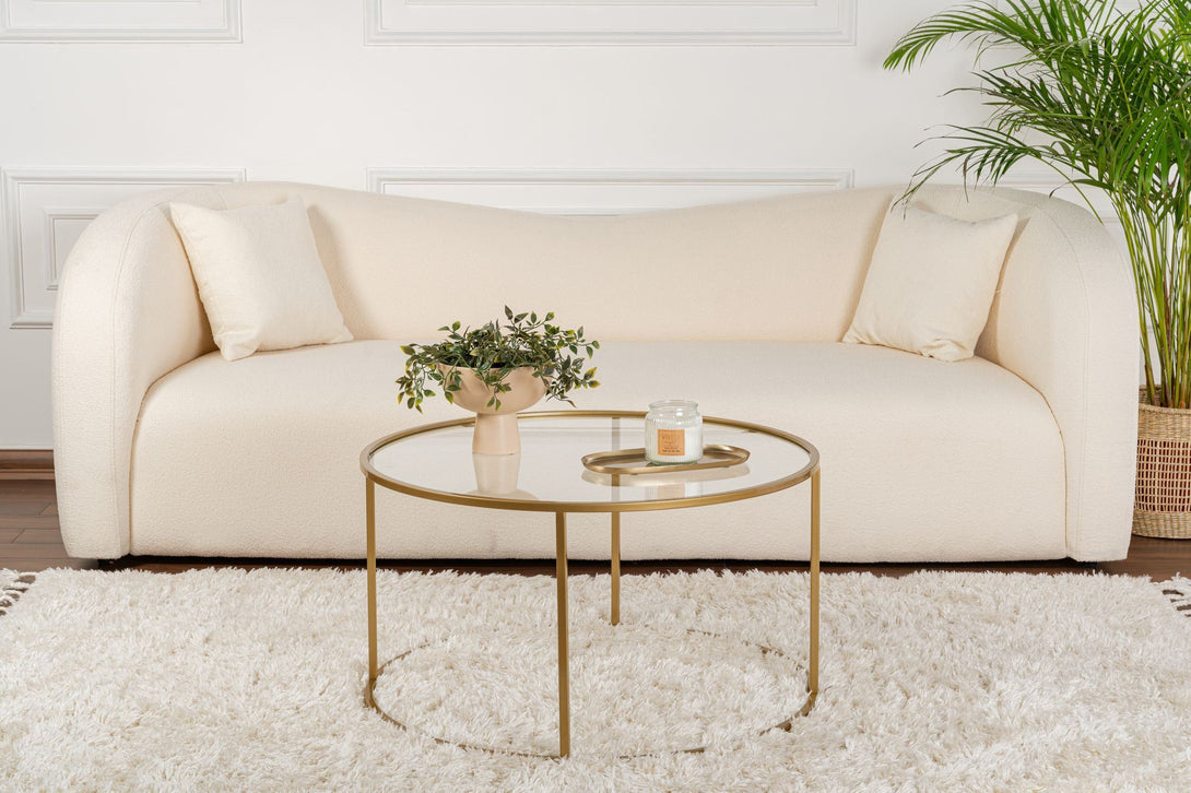 Stolić za kavu Aurum - 80 - Gold, Transparent-Vasdom.hr