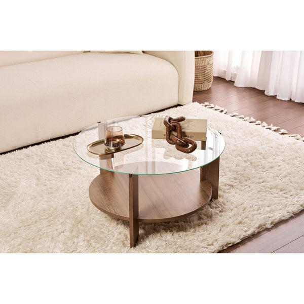 Stolić za kavu Clara - Walnut, Transparent-Vasdom.hr