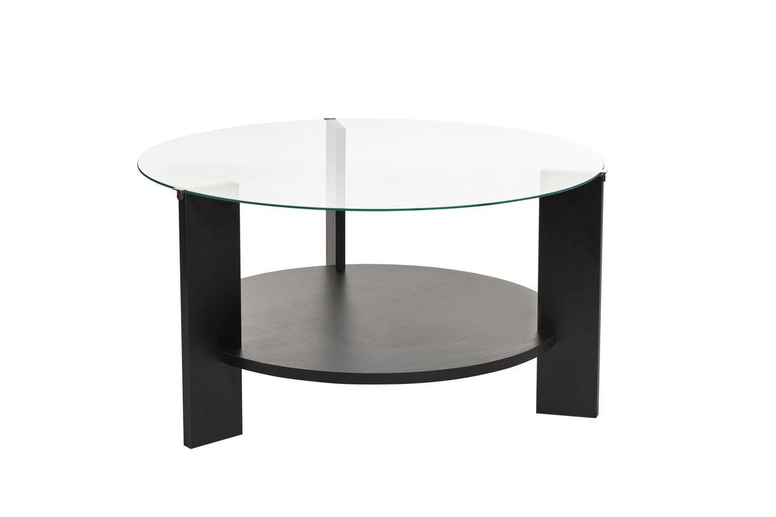 Stolić za kavu Clara - Wood Black, Transparent-Vasdom.hr