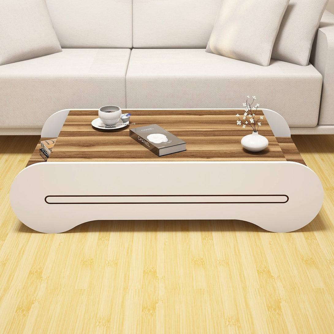 Stolić za kavu Cool - Walnut, White-Vasdom.hr