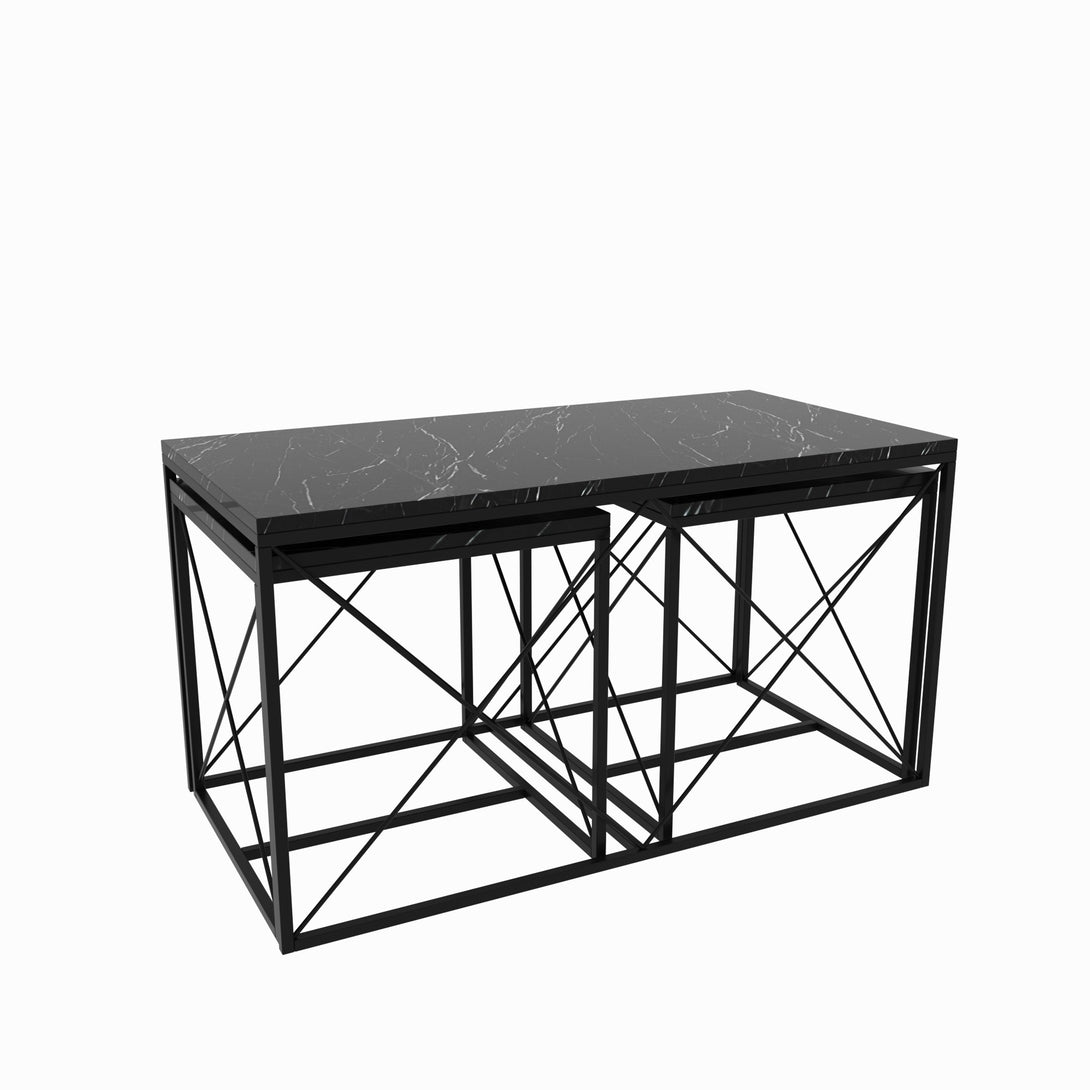 Stolić za kavu Defne - Black Marble-Vasdom.hr