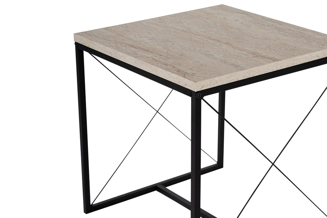Stolić za kavu Defne - Black, Travertine-Vasdom.hr