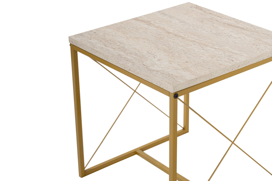 Stolić za kavu Defne - Gold, Travertine-Vasdom.hr