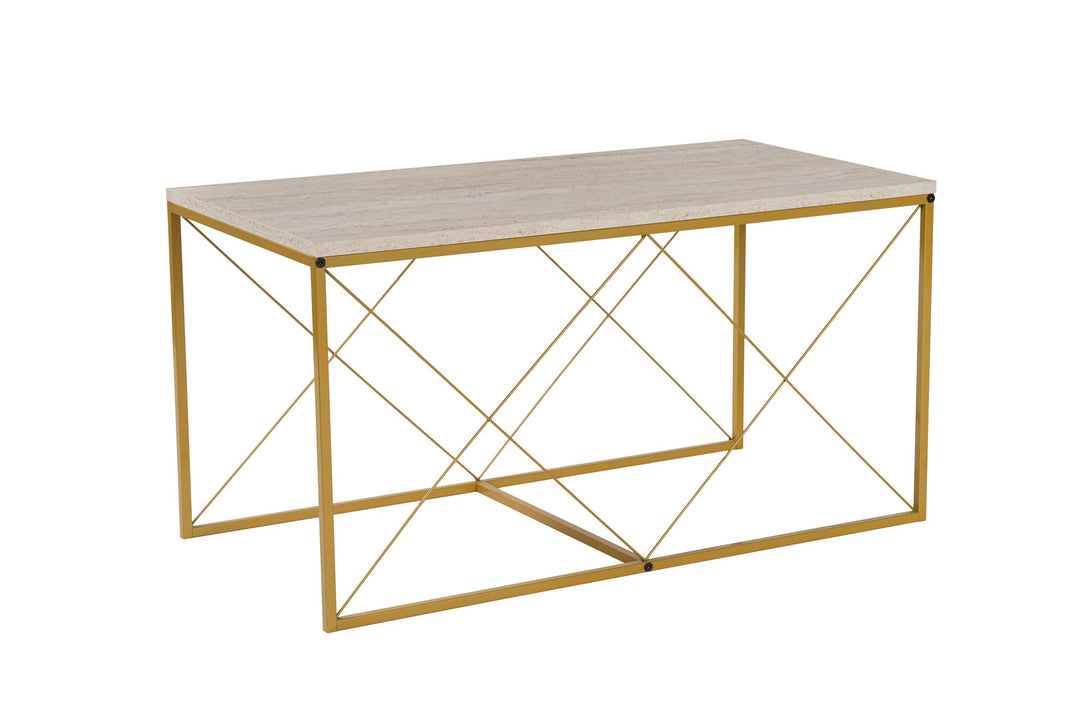 Stolić za kavu Defne - Gold, Travertine-Vasdom.hr