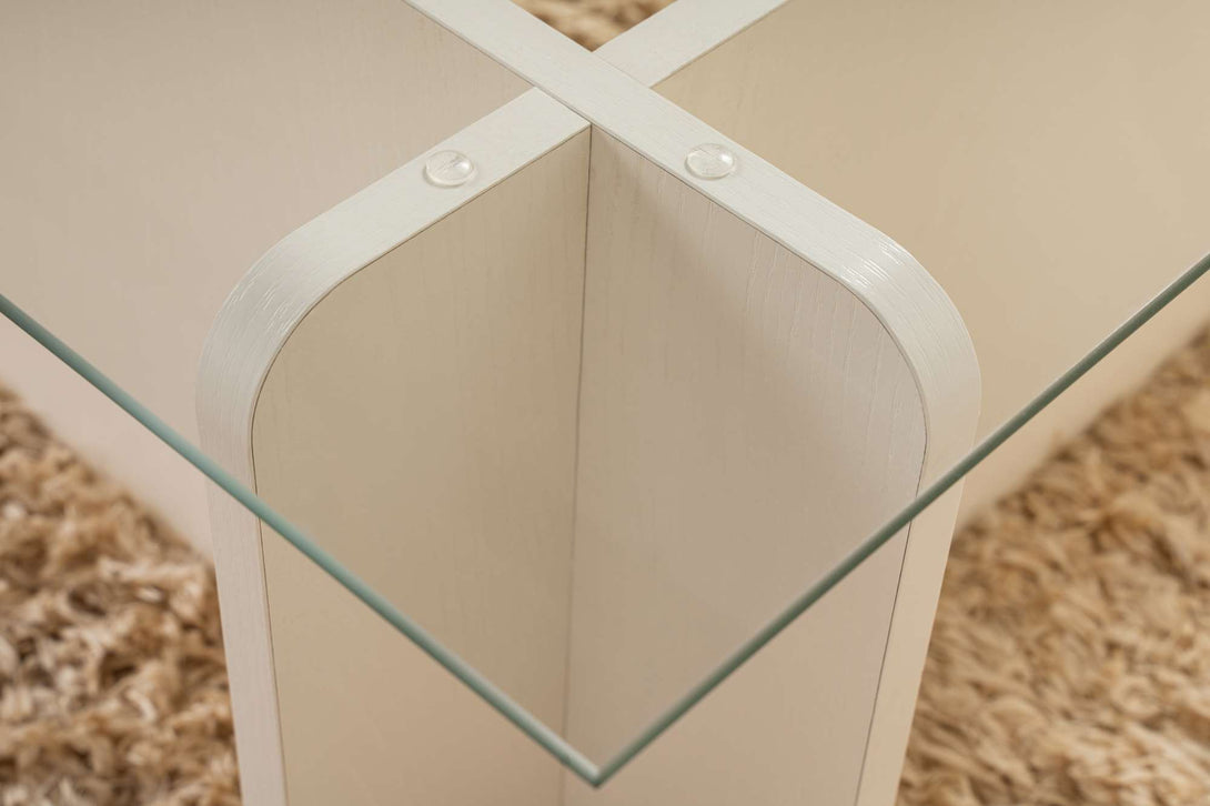 Stolić za kavu Flavio - Wooden White-Vasdom.hr