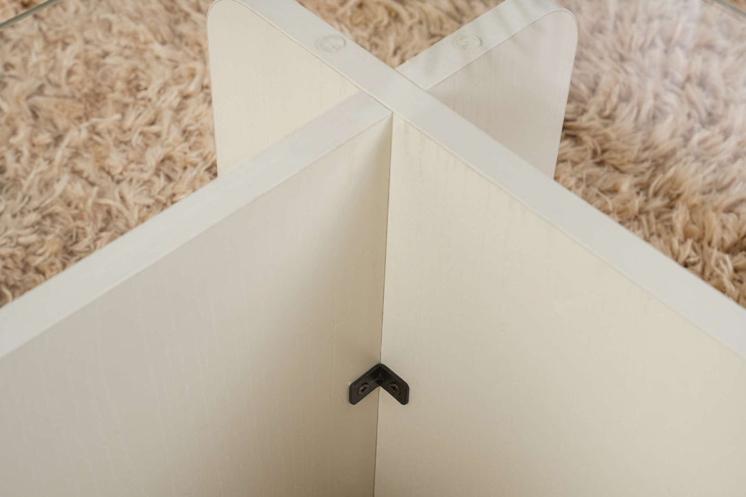 Stolić za kavu Flavio - Wooden White-Vasdom.hr