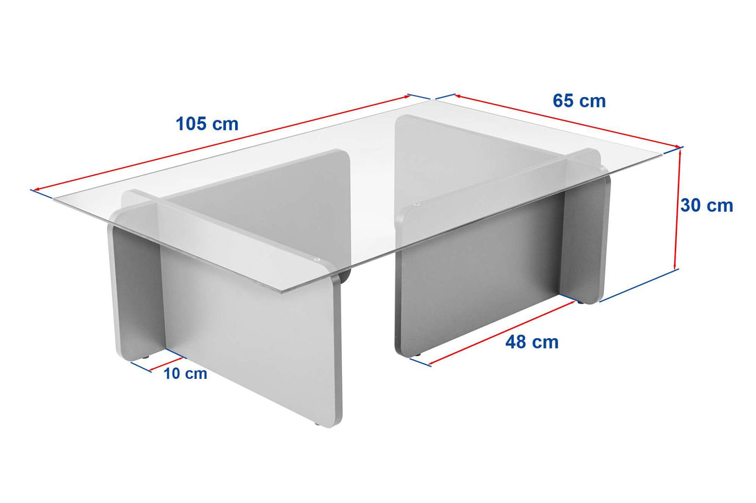 Stolić za kavu Flavio - Wooden White-Vasdom.hr