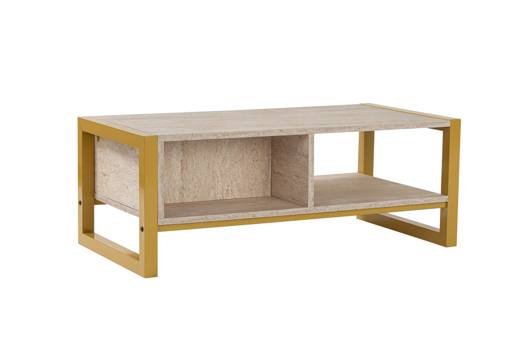 Stolić za kavu Haldizen - Gold, Travertine-Vasdom.hr