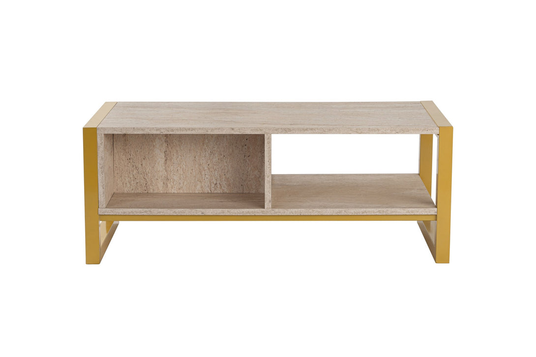 Stolić za kavu Haldizen - Gold, Travertine-Vasdom.hr