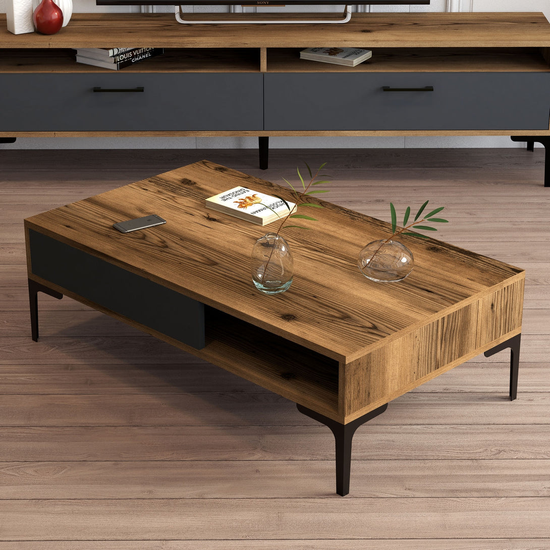 Stolić za kavu Istanbul - Walnut, Anthracite-Vasdom.hr