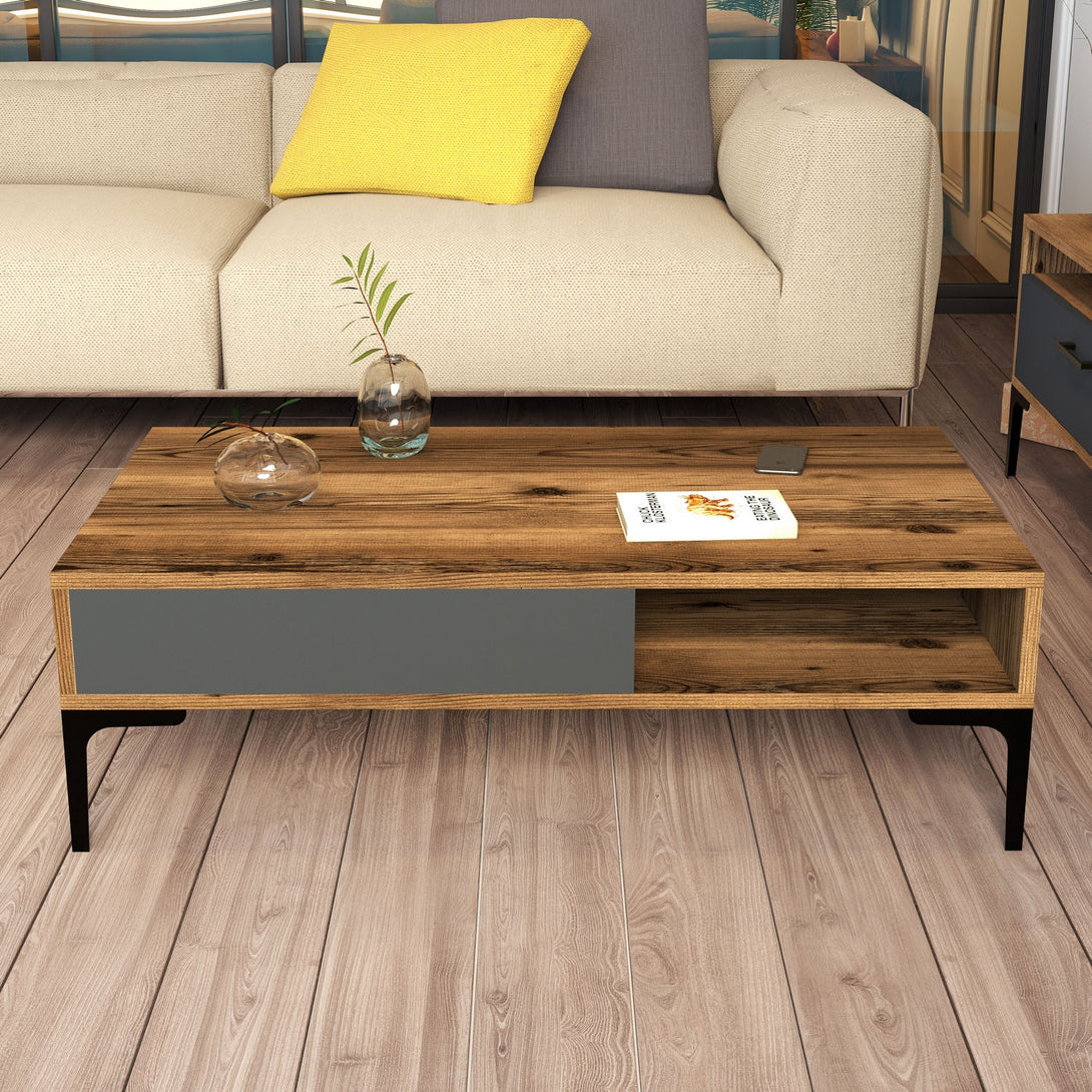 Stolić za kavu Istanbul - Walnut, Anthracite-Vasdom.hr