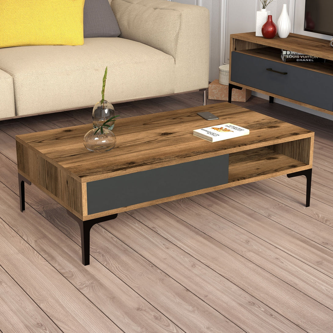 Stolić za kavu Istanbul - Walnut, Anthracite-Vasdom.hr