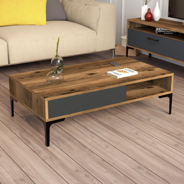 Stolić za kavu Istanbul - Walnut, Anthracite-Vasdom.hr