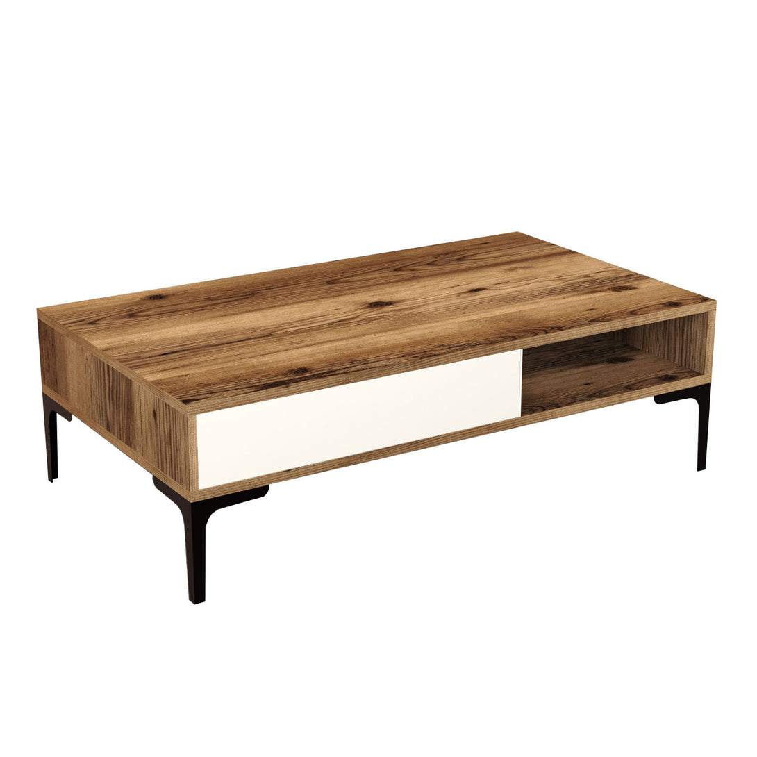 Stolić za kavu Istanbul - Walnut, Cream-Vasdom.hr
