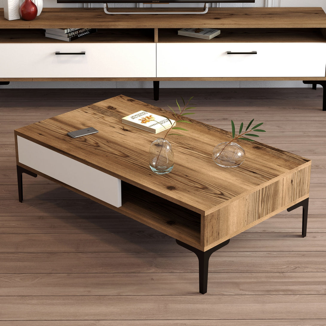 Stolić za kavu Istanbul - Walnut, White-Vasdom.hr