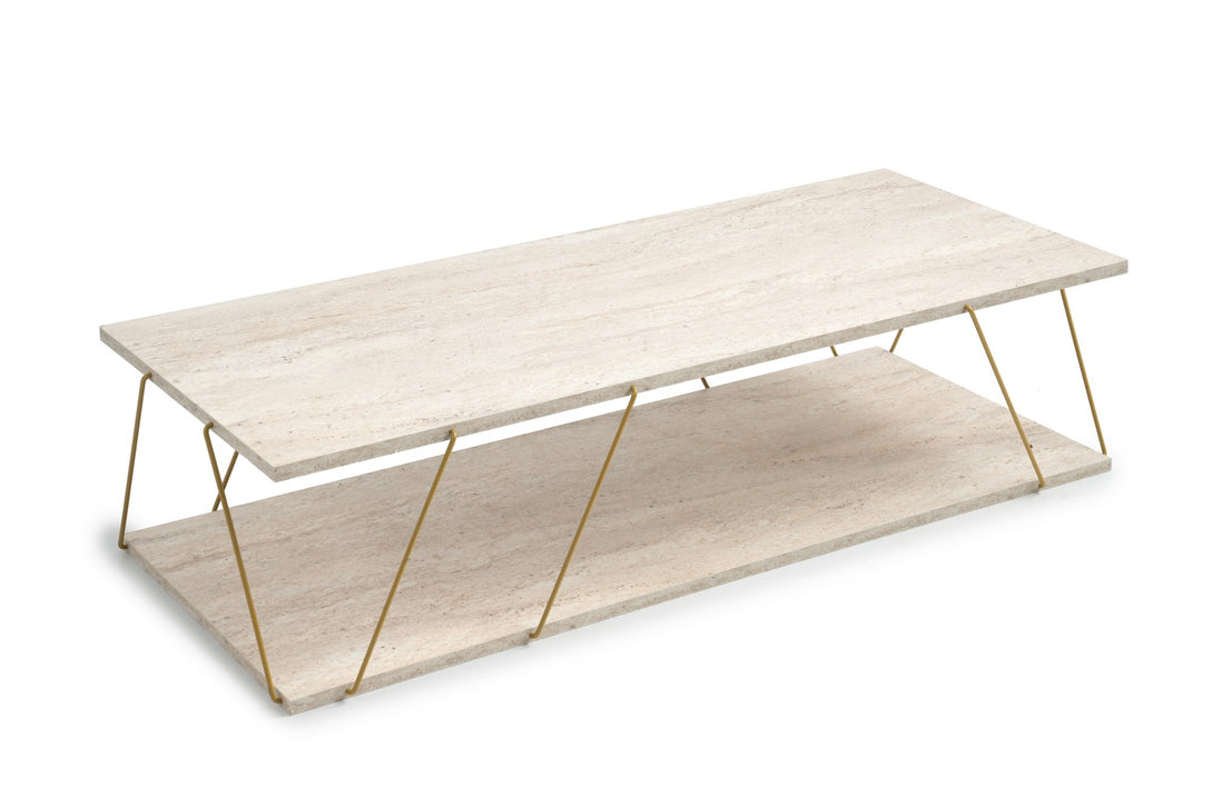 Stolić za kavu Labranda - Gold, Travertine-Vasdom.hr