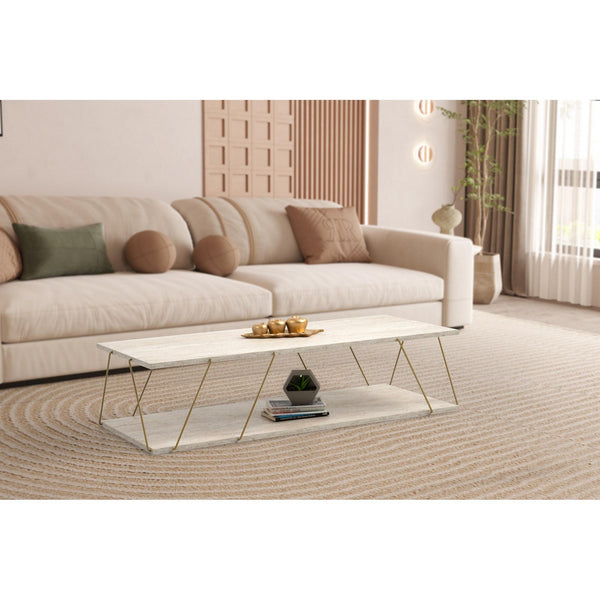 Stolić za kavu Labranda - Gold, Travertine-Vasdom.hr