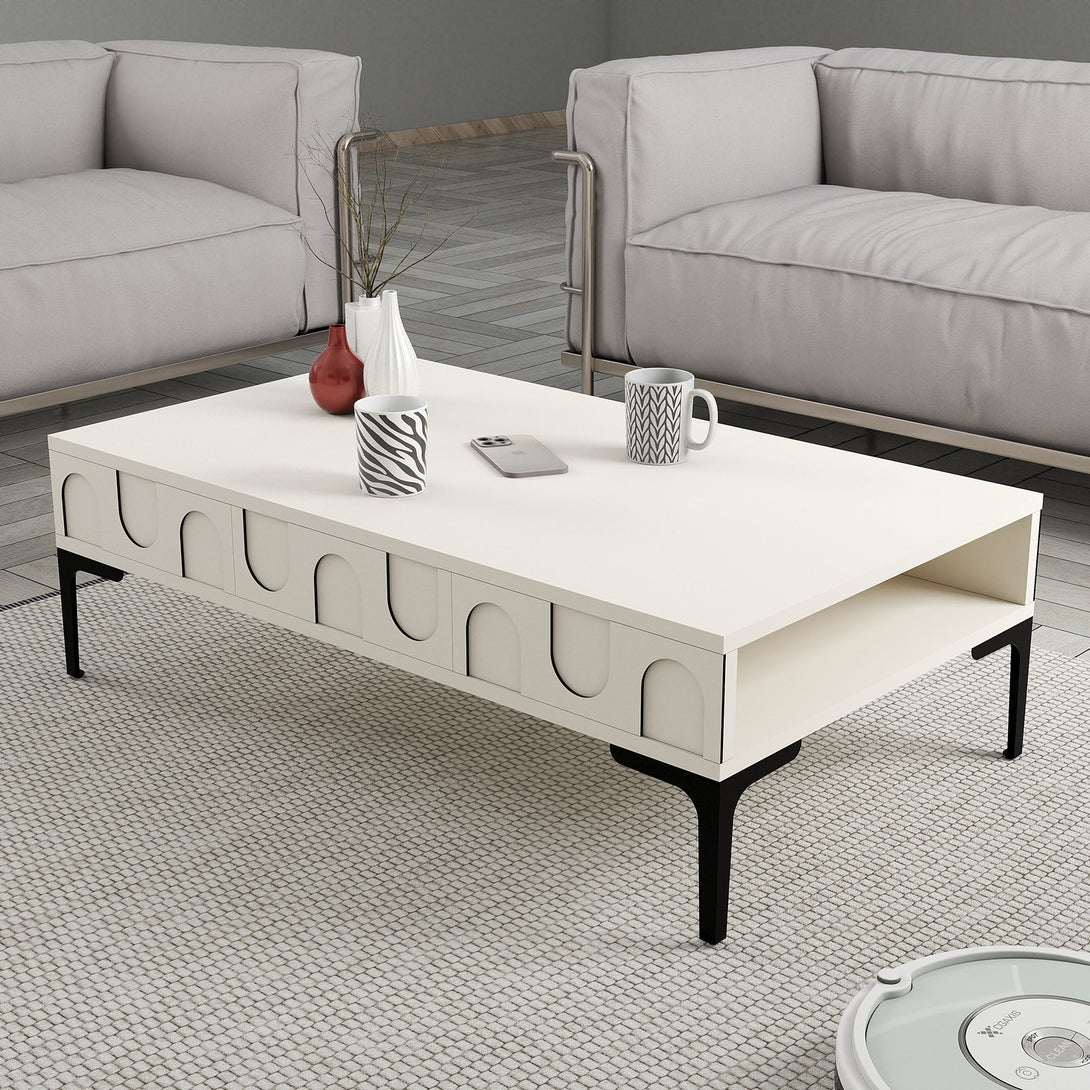 Stolić za kavu Lyon 32 - Cream, Black-Vasdom.hr