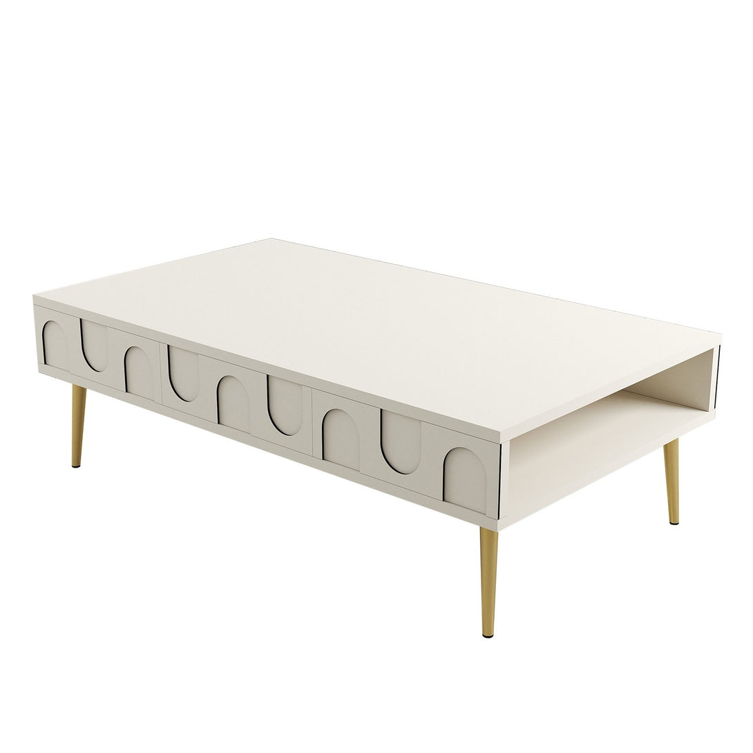 Stolić za kavu Lyon 33 - Cream, Gold-Vasdom.hr