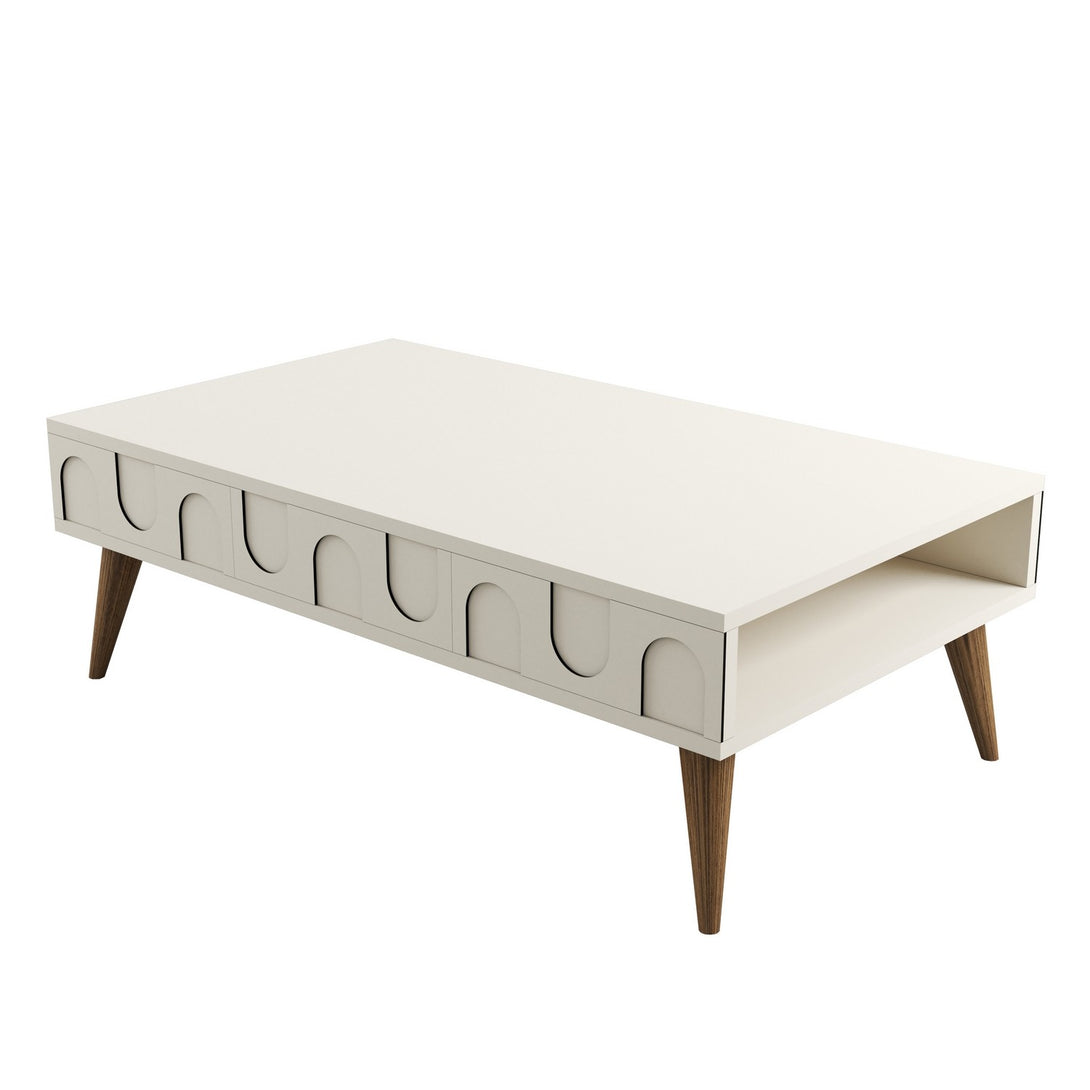 Stolić za kavu Lyon 34 - Cream, Walnut-Vasdom.hr