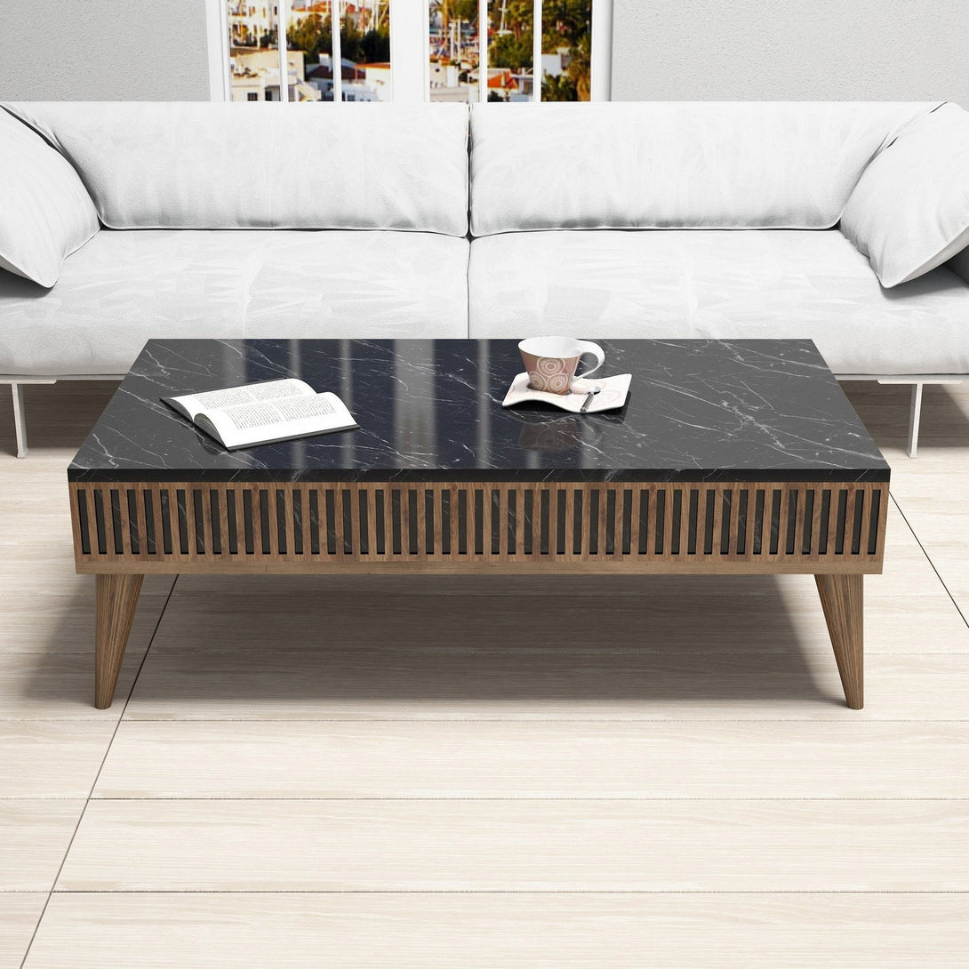 Stolić za kavu Milan - Walnut, Black-Vasdom.hr