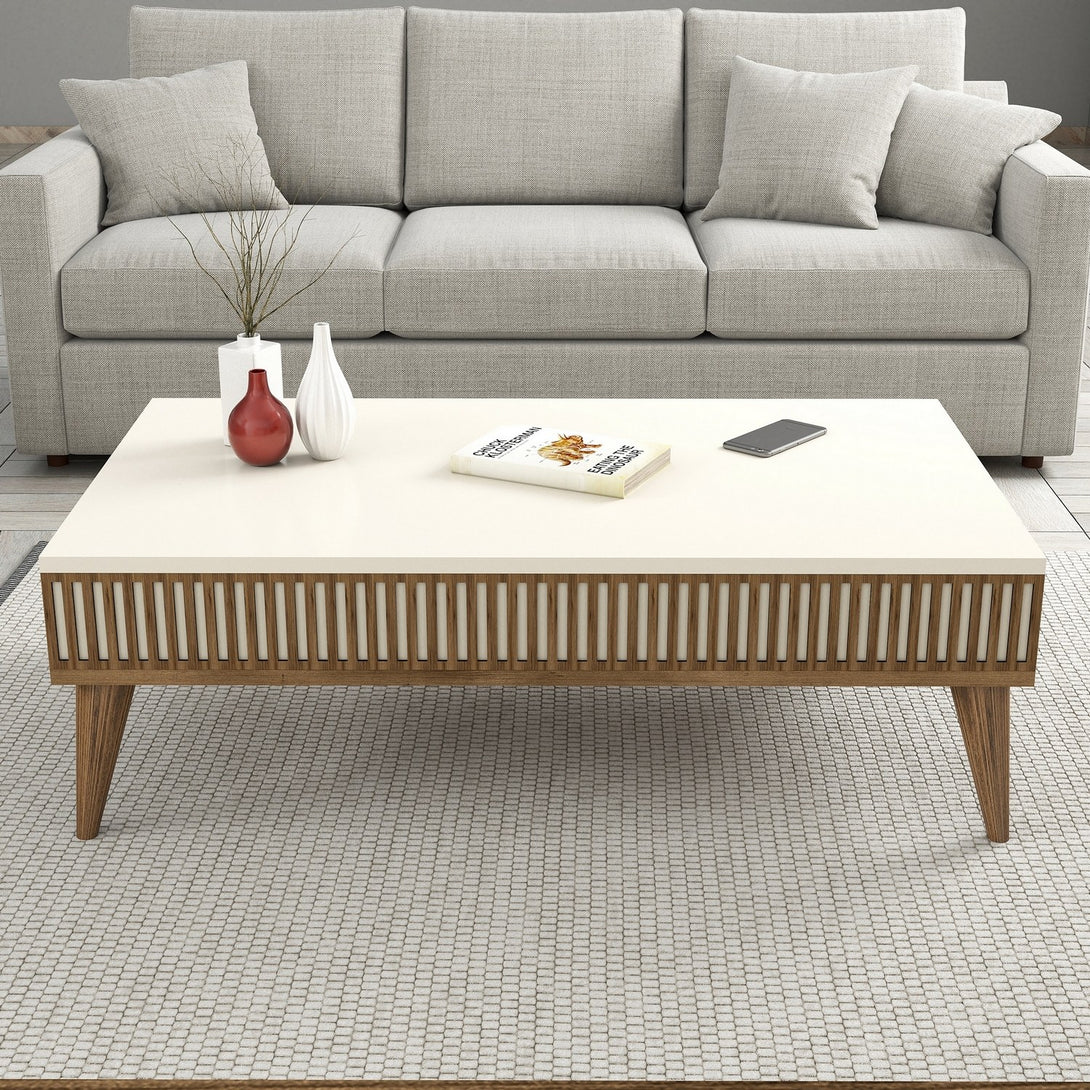 Stolić za kavu Milan - Walnut, Cream-Vasdom.hr