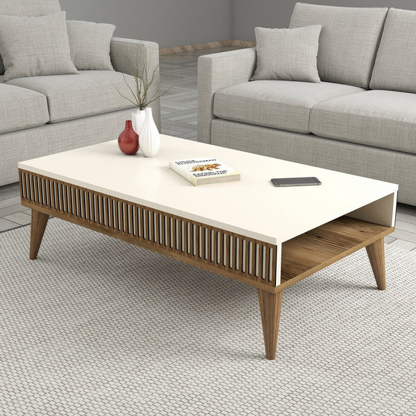 Stolić za kavu Milan - Walnut, Cream-Vasdom.hr