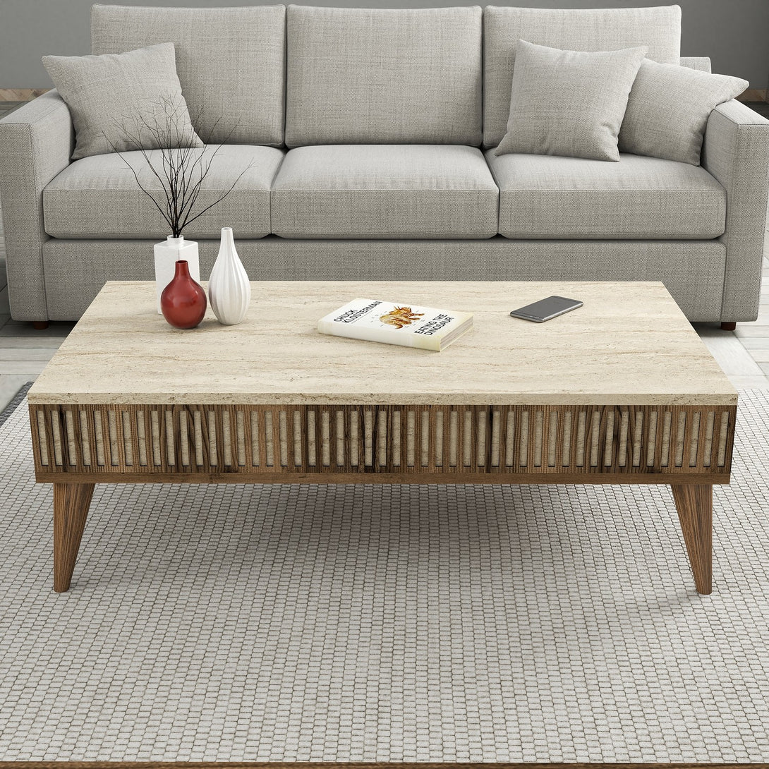 Stolić za kavu Milan - Walnut, Travertine-Vasdom.hr