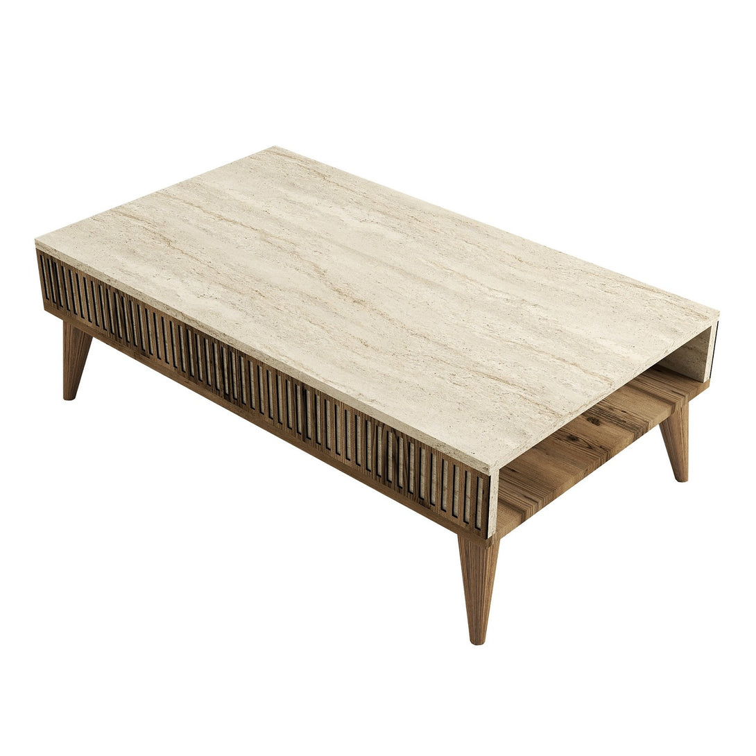 Stolić za kavu Milan - Walnut, Travertine-Vasdom.hr