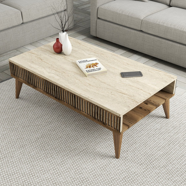 Stolić za kavu Milan - Walnut, Travertine-Vasdom.hr
