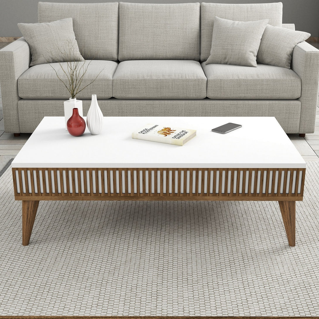 Stolić za kavu Milan - Walnut, White-Vasdom.hr