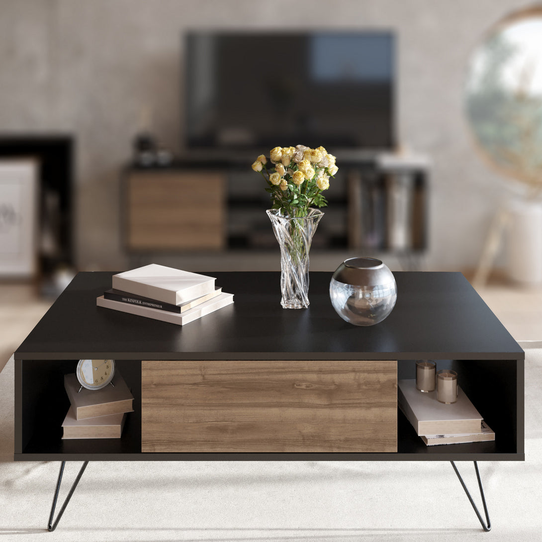 Stolić za kavu Mistico - Black, Walnut-Vasdom.hr