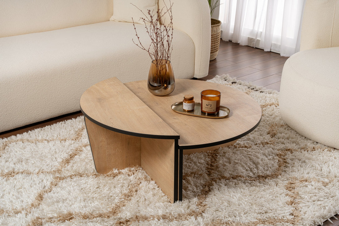 Stolić za kavu Orion - Honey Oak, Black-Vasdom.hr