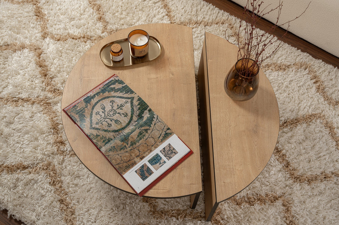 Stolić za kavu Orion - Honey Oak, Black-Vasdom.hr