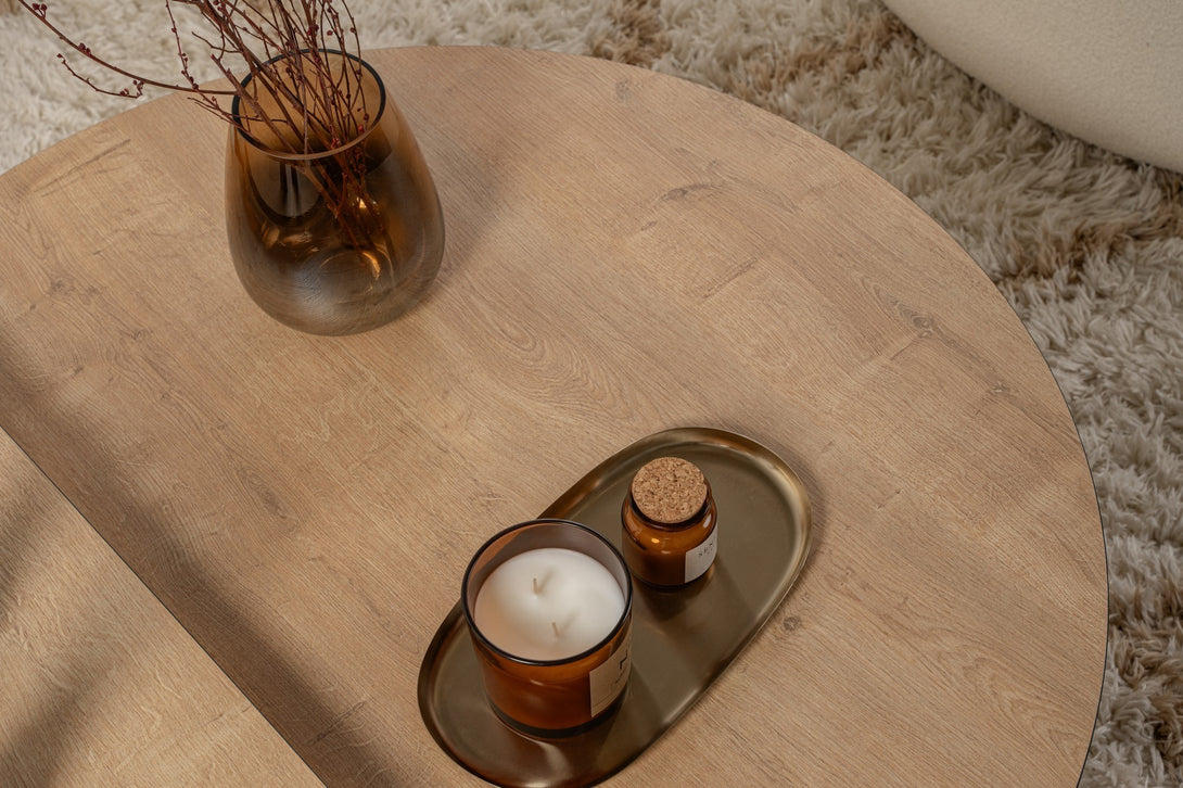 Stolić za kavu Orion - Honey Oak, Black-Vasdom.hr