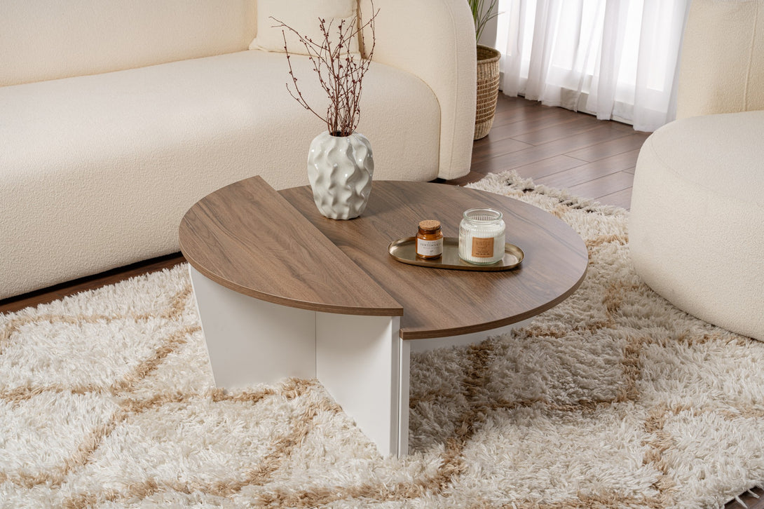 Stolić za kavu Orion - Walnut, White-Vasdom.hr