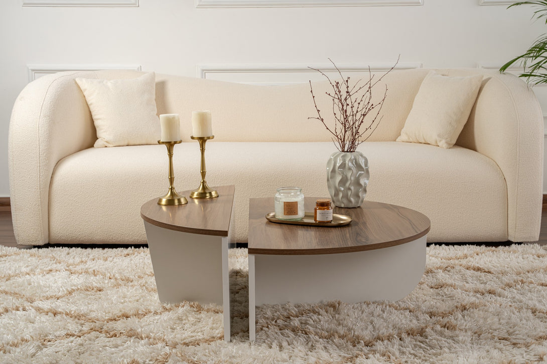Stolić za kavu Orion - Walnut, White-Vasdom.hr
