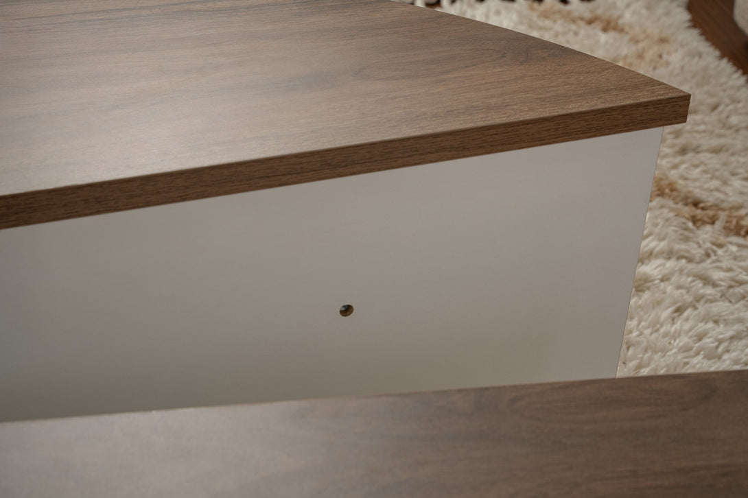 Stolić za kavu Orion - Walnut, White-Vasdom.hr