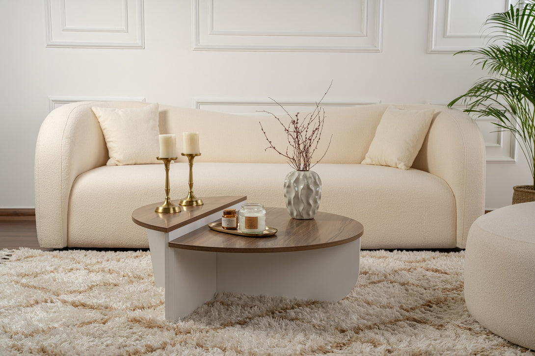 Stolić za kavu Orion - Walnut, White-Vasdom.hr