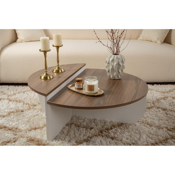 Stolić za kavu Orion - Walnut, White-Vasdom.hr