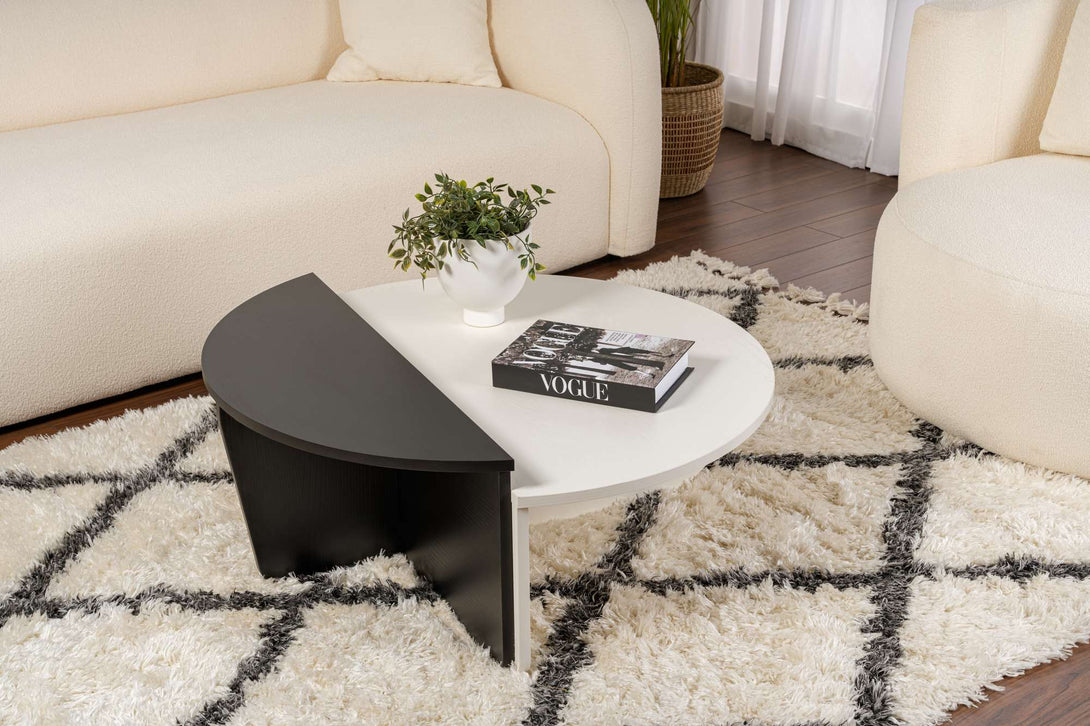 Stolić za kavu Orion - Wood White, Wood Black-Vasdom.hr