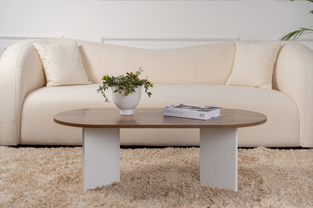 Stolić za kavu Sable - Walnut, White-Vasdom.hr