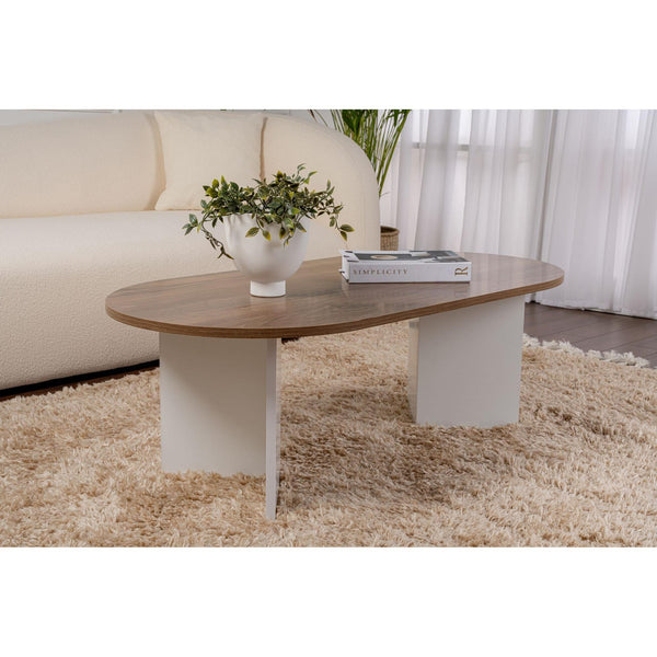 Stolić za kavu Sable - Walnut, White-Vasdom.hr