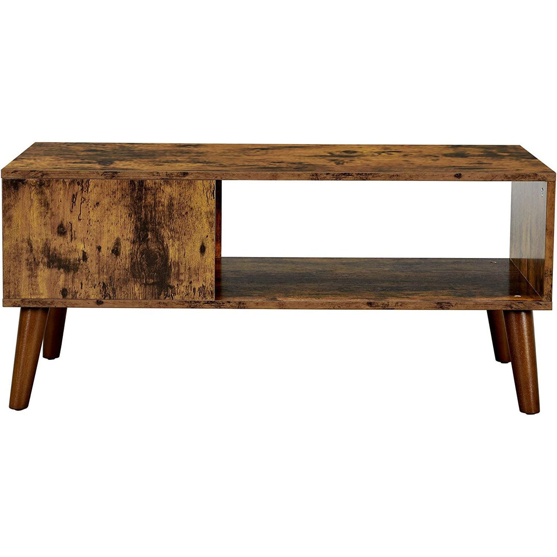 Stolić za kavu u retro stilu, TV ormarić, 100 x 50 x 45 cm, rustično smeđi | VASAGLE-Vasdom.hr