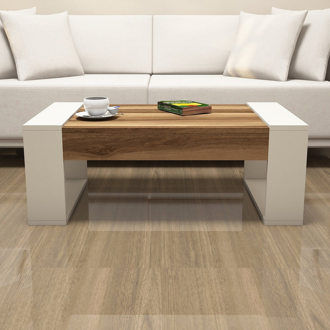Stolić za kavu Venüs - Walnut, Cream-Vasdom.hr