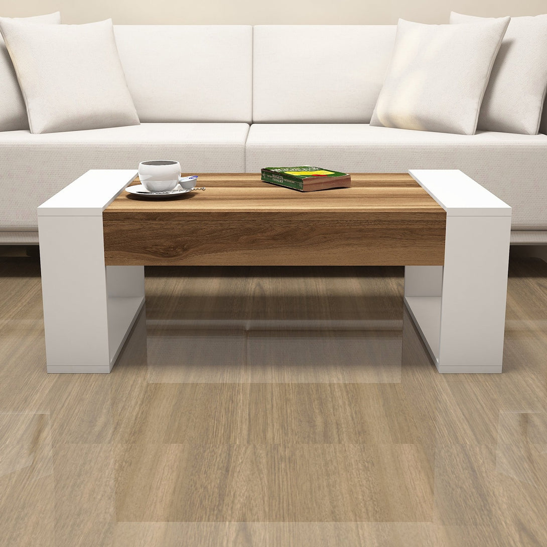 Stolić za kavu Venüs - Walnut, White-Vasdom.hr
