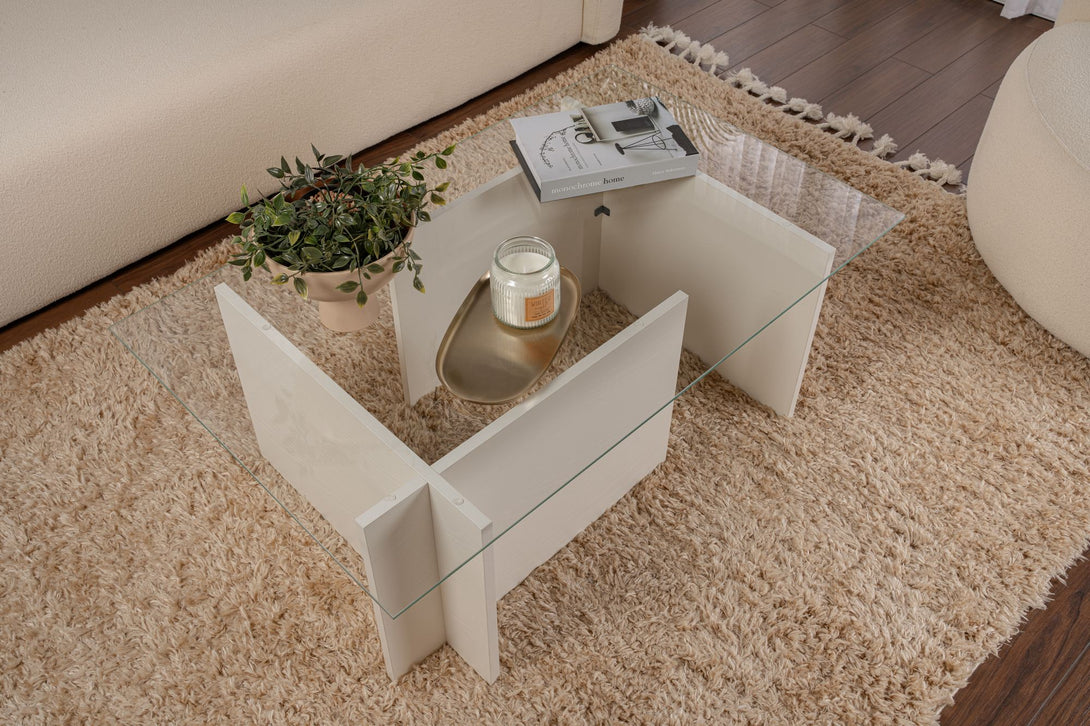 Stolić za kavu Vetrino - Wooden White-Vasdom.hr