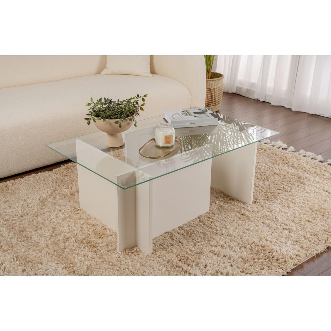 Stolić za kavu Vetrino - Wooden White-Vasdom.hr